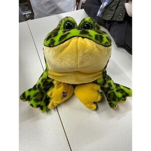 Ganz Webkinz Leopard Frog Plush Stuffed Animal Green‎ Spotted HS101 W Logo